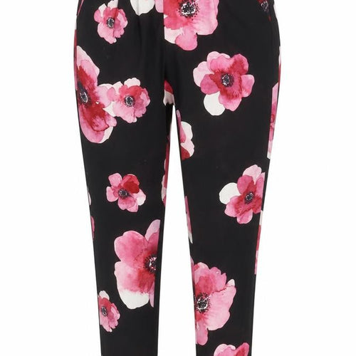 RJR.John Rocha Women's Floral Trousers, Size 10, Black