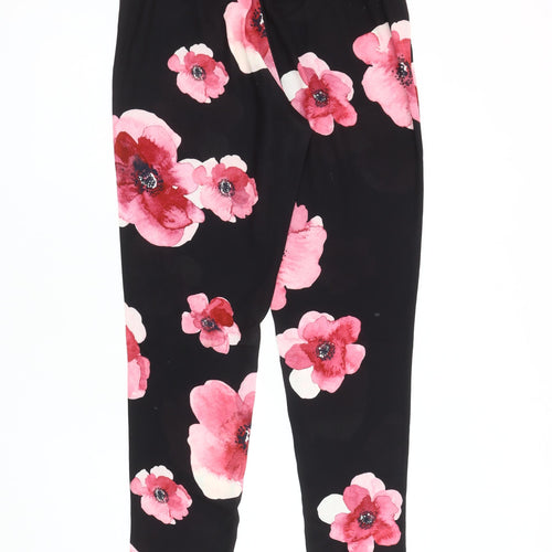 RJR.John Rocha Women's Floral Trousers, Size 10, Black