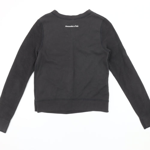 Abercrombie & Fitch Men's Black Pullover Sweatshirt XS