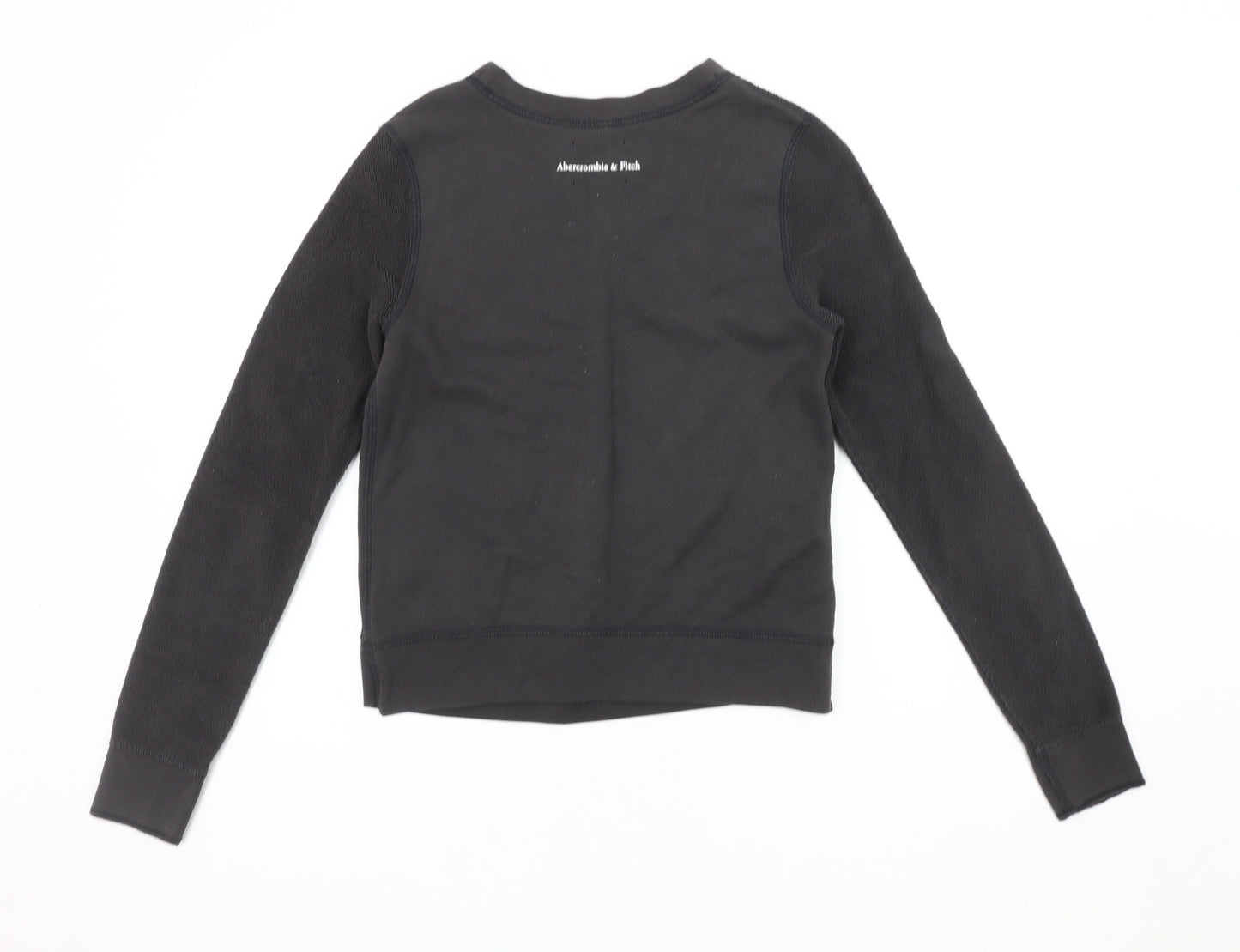 Abercrombie & Fitch Men's Black Pullover Sweatshirt XS
