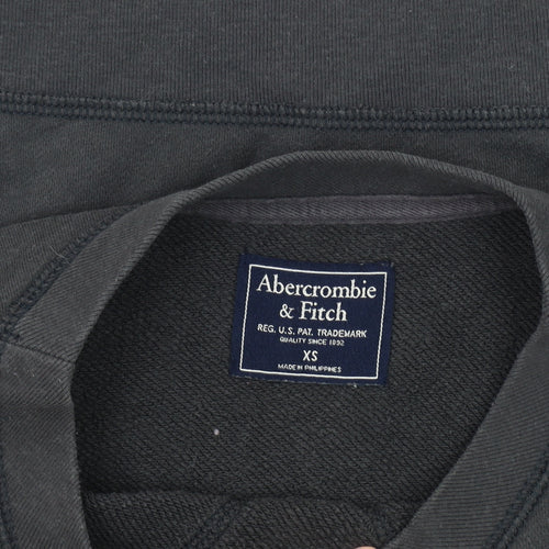 Abercrombie & Fitch Men's Black Pullover Sweatshirt XS