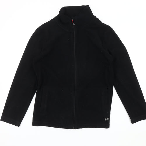 Gelert Women's Black Fleece Jacket Size 10 Casual