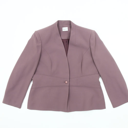 Eastex Women's Purple Single-Breasted Blazer Size 12