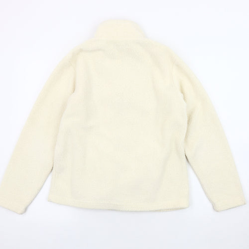 Mia Moda Womens Ivory Basic Jacket Size S Casual