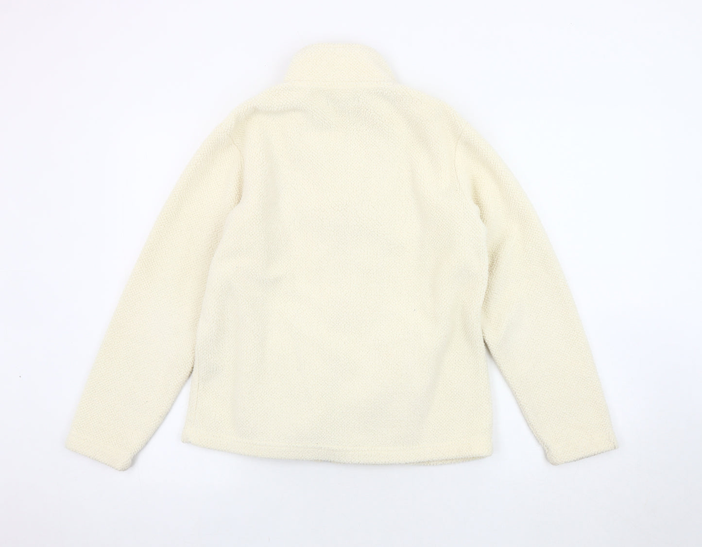 Mia Moda Womens Ivory Basic Jacket Size S Casual