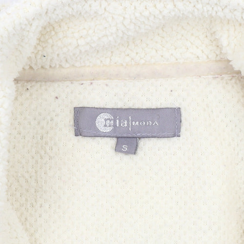 Mia Moda Womens Ivory Basic Jacket Size S Casual