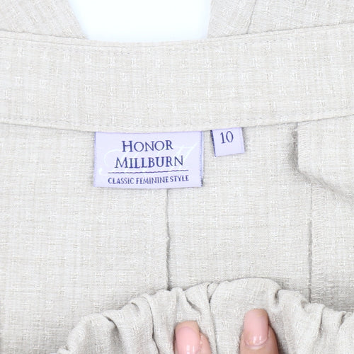Honor Millburn Women Beige Classic Trousers Size 10