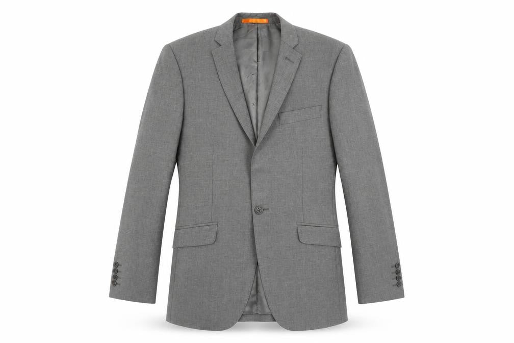 Front view of Ben Sherman Men's Grey Blazer 36 Regular Jacket