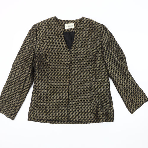 Eastex Women's Black Geometric Jacket UK 10