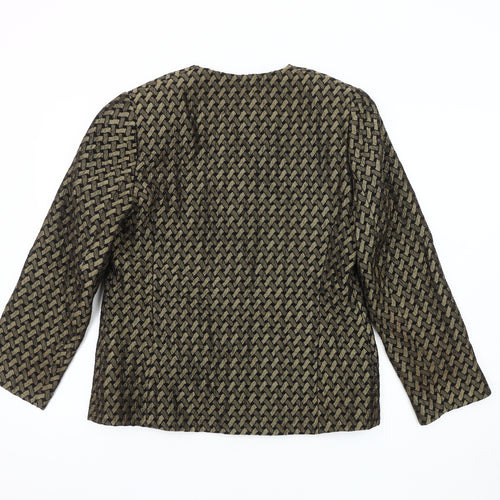 Eastex Women's Black Geometric Jacket UK 10