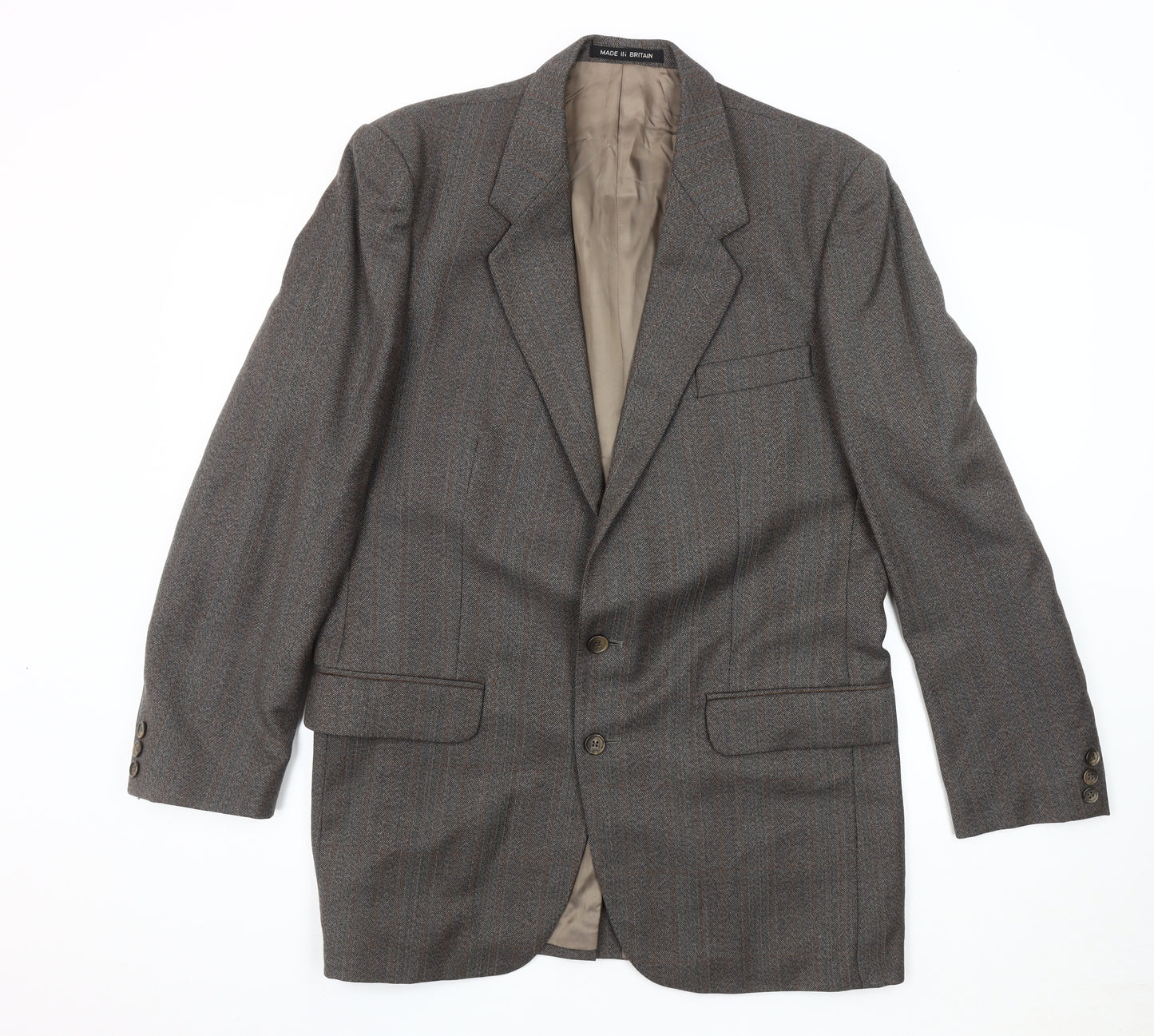 Dunn & Co Men's Brown Wool Blazer L