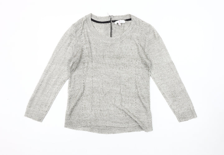 Jasper Conran Women's Grey Knit Pullover Jumper Size 10