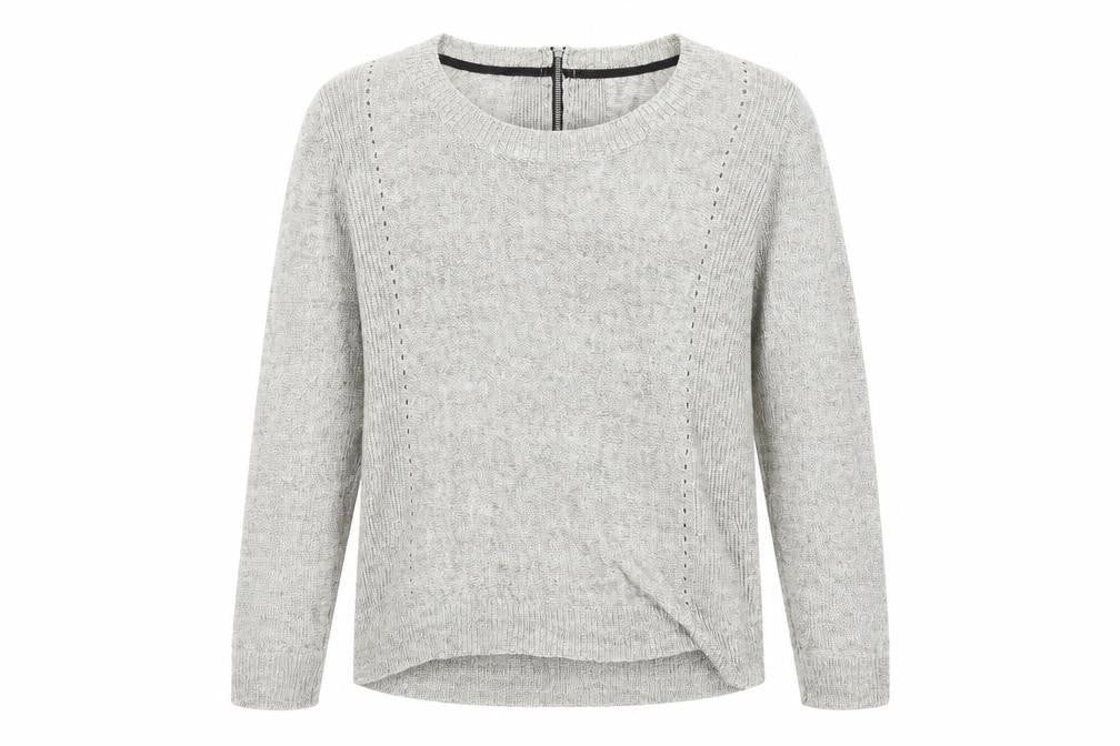 Front view of Jasper Conran Women's Grey Knit jumper, size 10