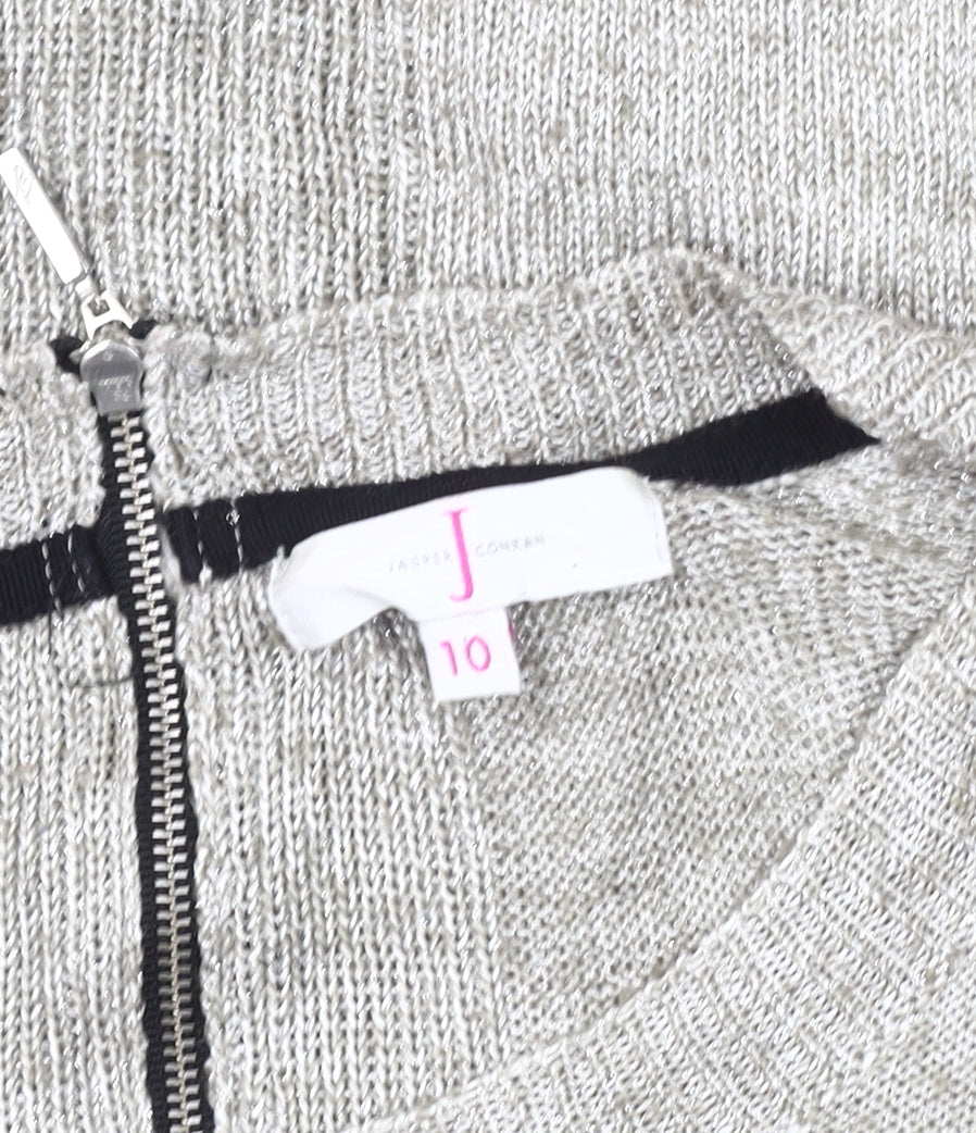 Jasper Conran Women's Grey Knit Pullover Jumper Size 10