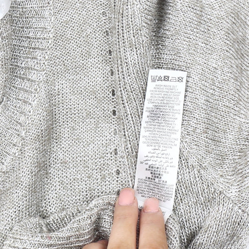 Jasper Conran Women's Grey Knit Pullover Jumper Size 10