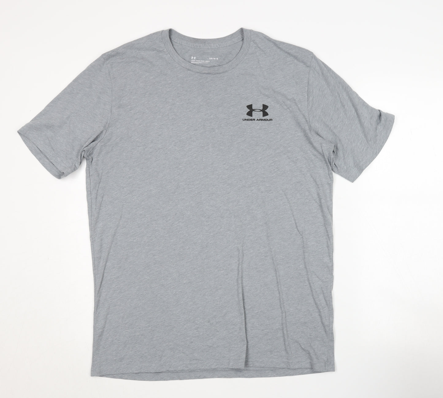 Under Armour Men's Grey T-Shirt - L, Lightweight Activewear