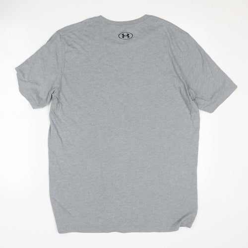 Under Armour Men's Grey T-Shirt - L, Lightweight Activewear