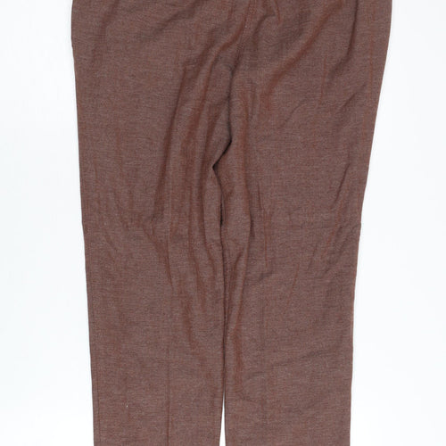 Next Women's Brown Pleated Trousers Size 8