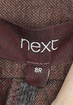 Next Women's Brown Pleated Trousers Size 8