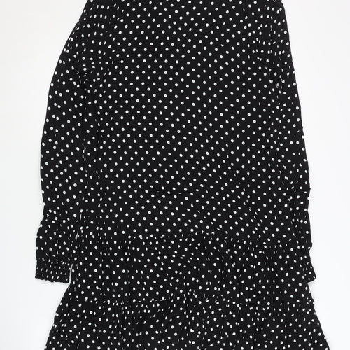 Next Women's Black Polka Dot Dress Size 14