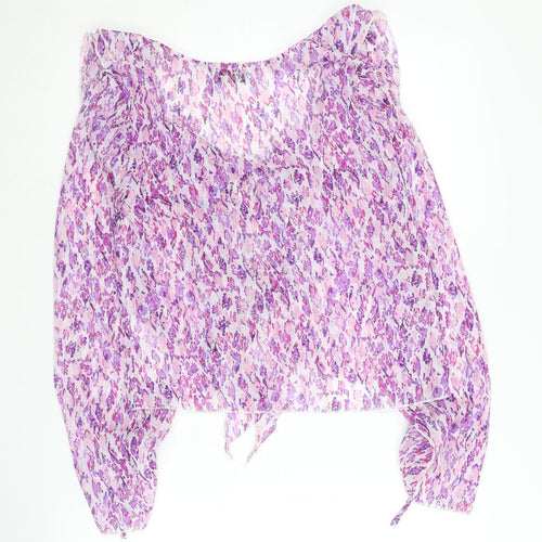 Quiz Women's Multicoloured Blouse Size 8 Ruffle Detail