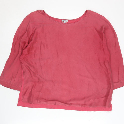 Jigsaw Women's Pink Round Neck Jumper L