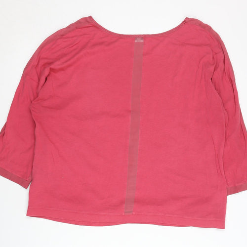 Jigsaw Women's Pink Round Neck Jumper L