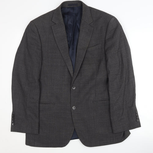 John Lewis & Partners Grey Men's Blazer 38S - Formal Style