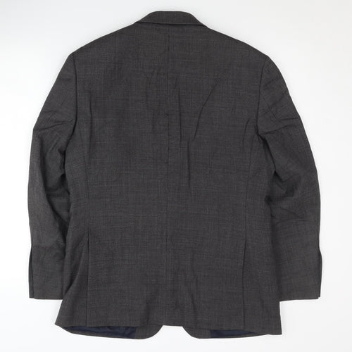 John Lewis & Partners Grey Men's Blazer 38S - Formal Style
