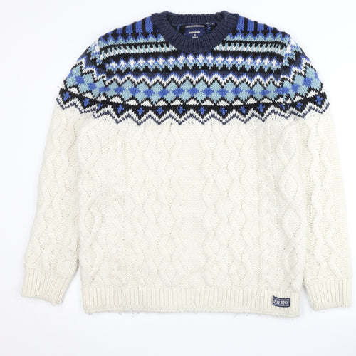 Superdry Men's Multicoloured Cable Knit Jumper M