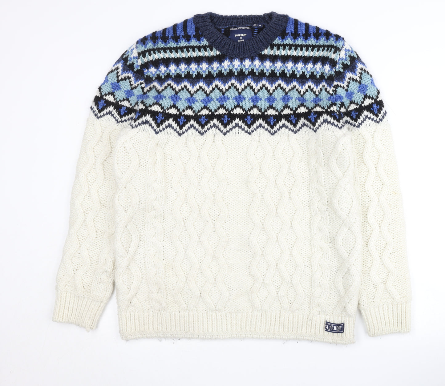 Superdry Men's Multicoloured Cable Knit Jumper M
