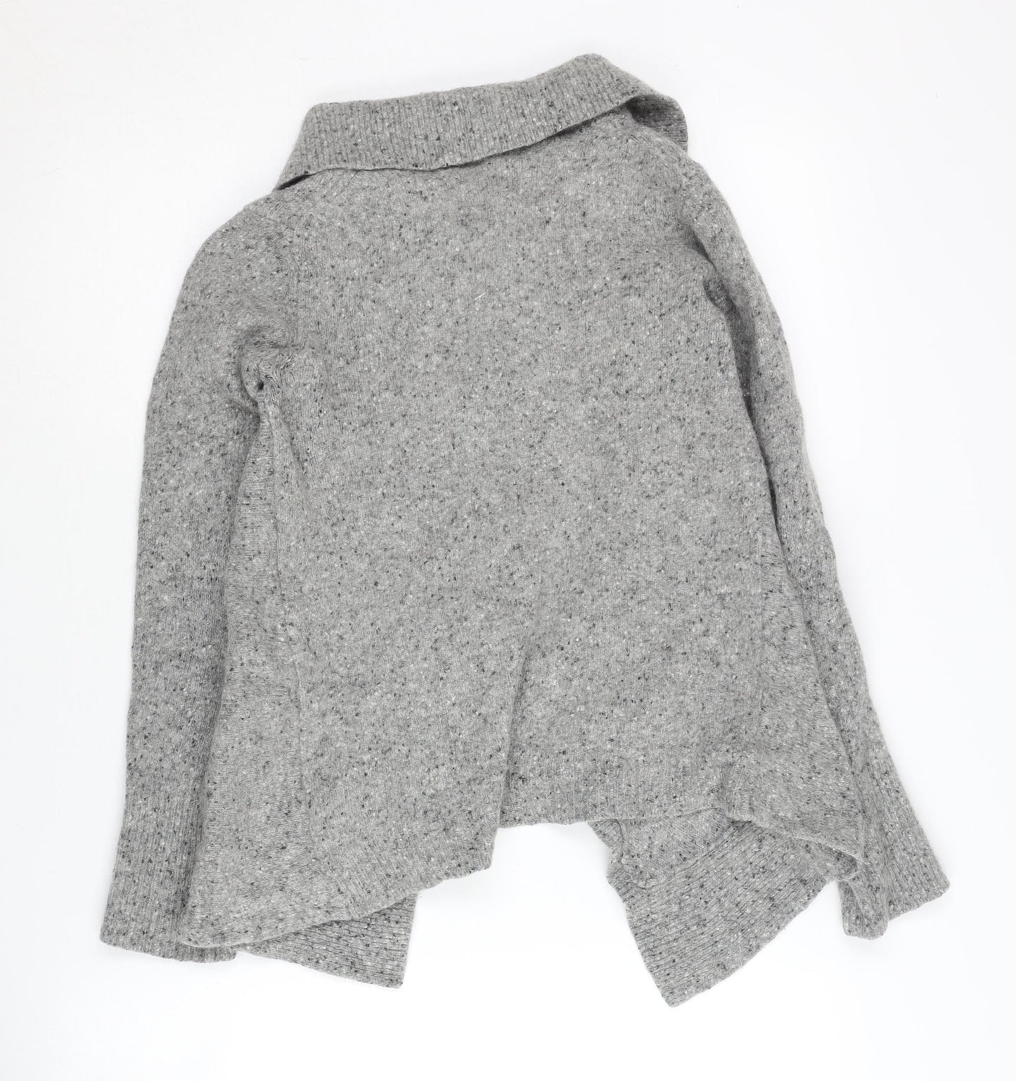 Lands' End Women's Grey Cardigan Knit Size 12