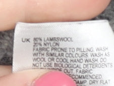 Lands' End Women's Grey Cardigan Knit Size 12