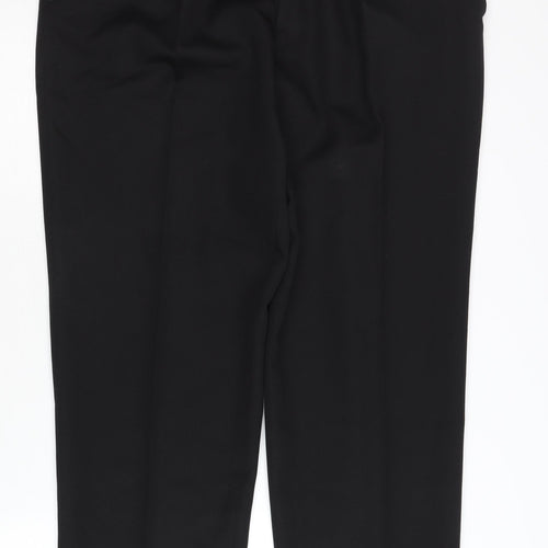 Canda Men's Black Pleated Trousers - Size 39 Regular