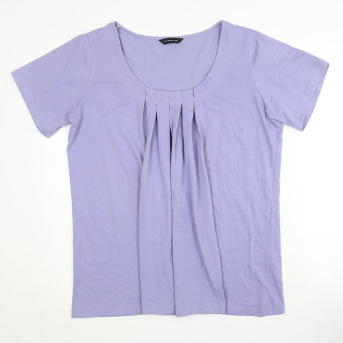 Wardrobe Women's Purple Size 18 Basic T-Shirt