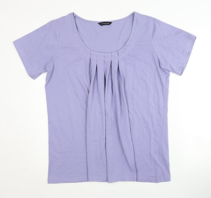 Wardrobe Women's Purple Size 18 Basic T-Shirt