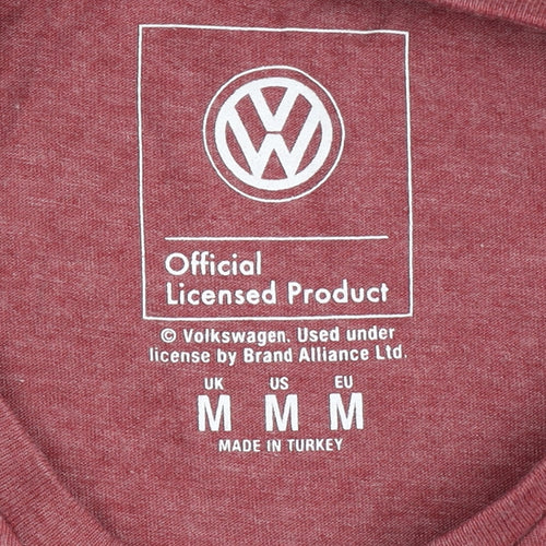 Volkswagen Men’s Red Medium Graphic Print T-Shirt
