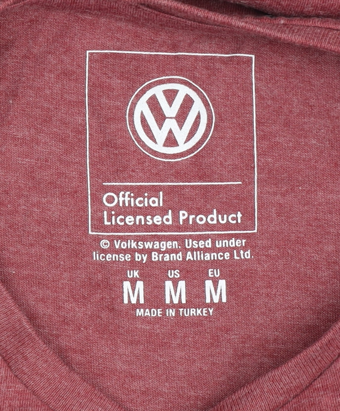 Volkswagen Men’s Red Medium Graphic Print T-Shirt