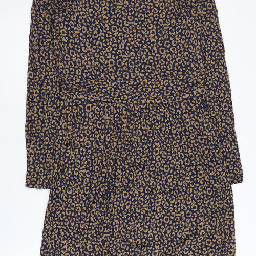Boden Women's Multicoloured Animal Print Dress Size 14