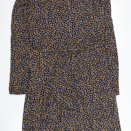 Boden Women's Multicoloured Animal Print Dress Size 14