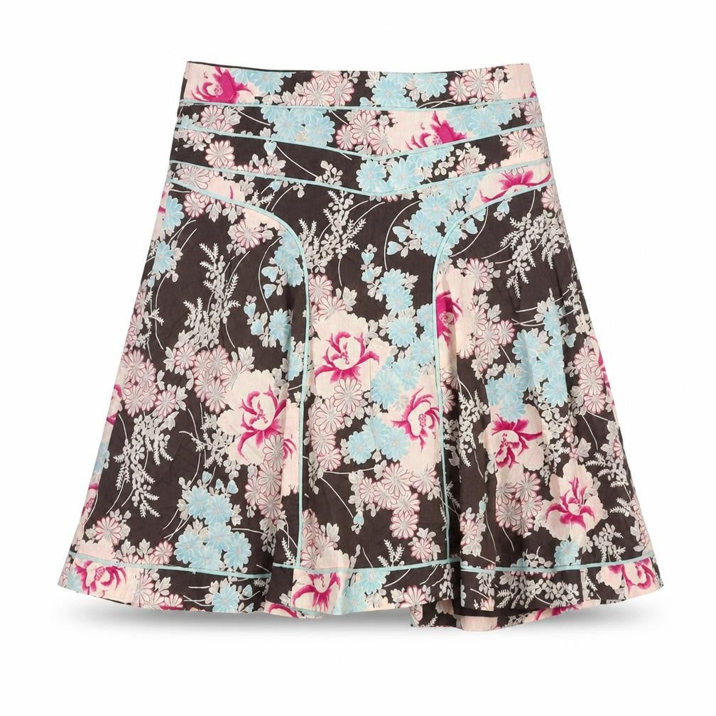 Front view of Emily and Fin Women's Multicoloured A-Line Skirt