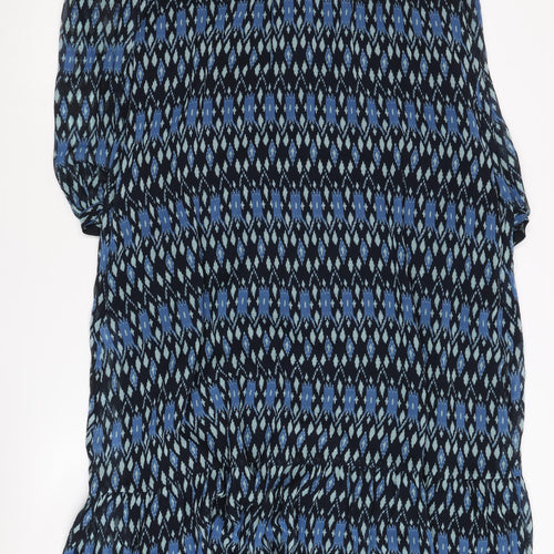 Whistles Women Blue Geometric Long Sleeve Dress