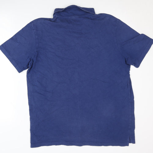 Weird Fish Men's Blue Polo Shirt Medium - Casual Style