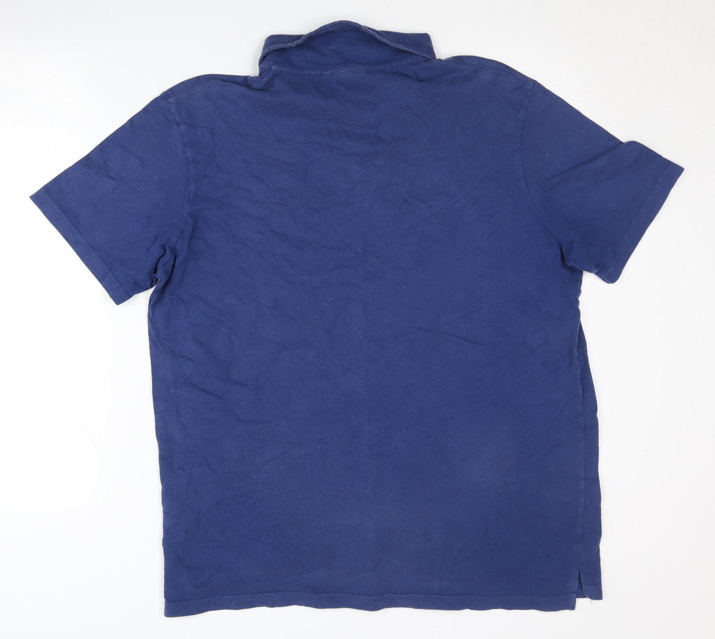 Weird Fish Men's Blue Polo Shirt Medium - Casual Style