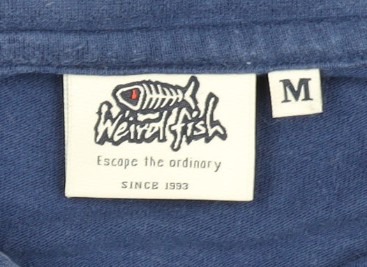 Weird Fish Men's Blue Polo Shirt Medium - Casual Style