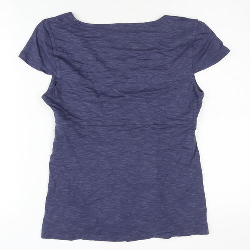 Horny Toad Women's Blue V-Neck T-Shirt M