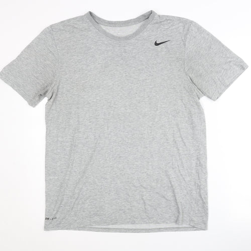 Nike Men's Grey Short Sleeve Regular Fit T-Shirt