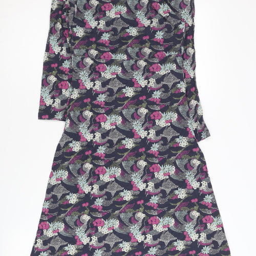 White Stuff Women's Multicoloured V-Neck Dress Size 8