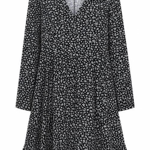 QED London Women's Black Floral Dress Size 10