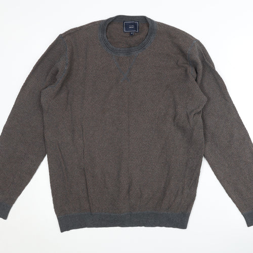 John Lewis Men's Brown Cotton Pullover Jumper M